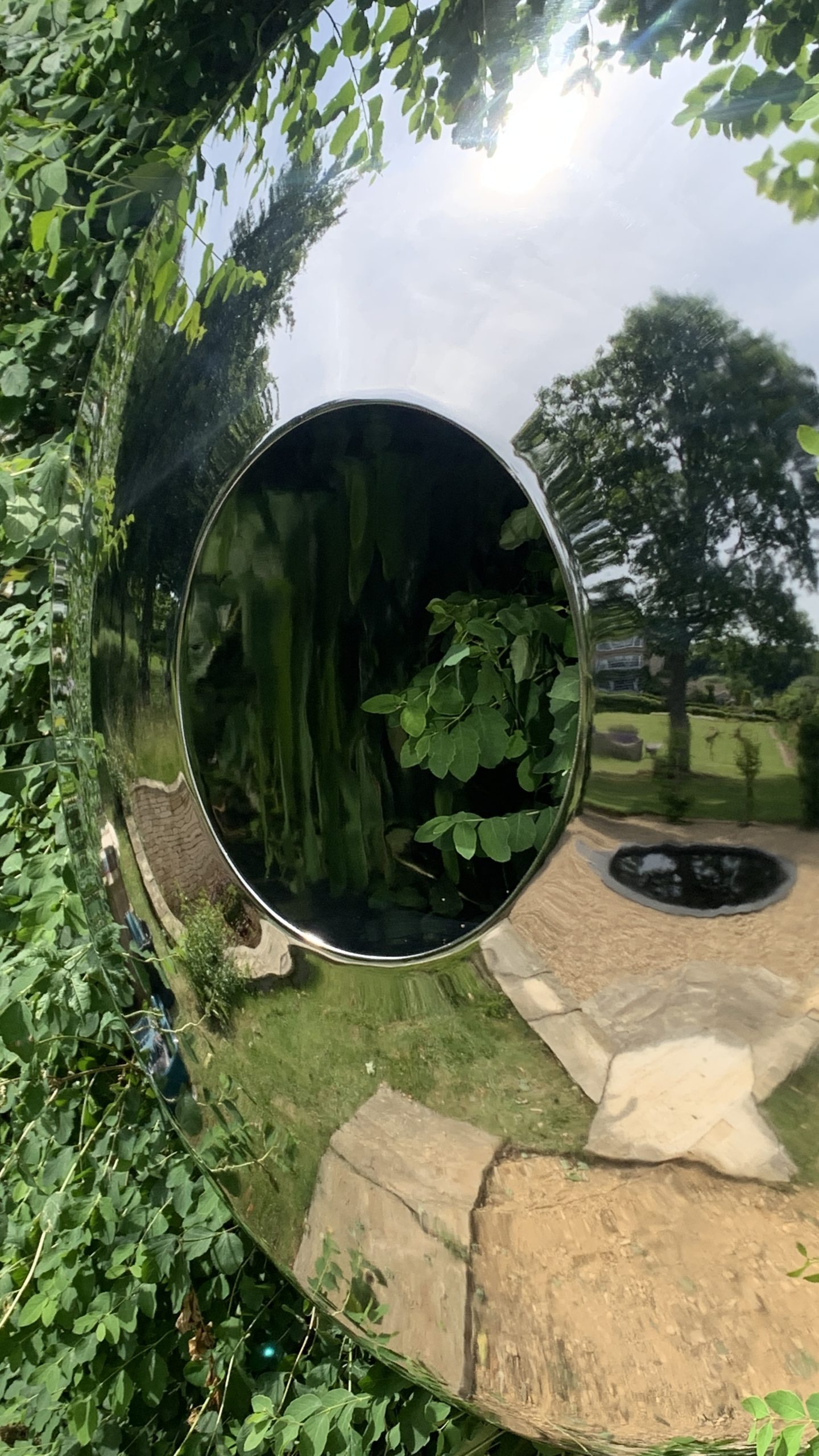 James Jones Stainless Steel Garden Sculpture Portal One